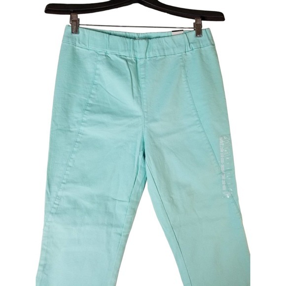 Aeropostale Bethany Mota Women‎ Jeggings Sz L 32X28 Skinny STRETCH TURQUOISE - Picture 3 of 8